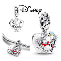 Charm Disney Medvídek Pú a Prasátko - Není to o tom co máme, ale koho máme, 2v1 přívěsek srdce na náramek, film