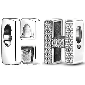 Charm Abecední písmeno H, korálek na náramek