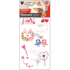 Tetovací obtisky Láska 10,5 x 6 cm Tetovací obtisky Láska 10,5 x 6 cm