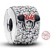 Charm Sterlingové stříbro 925 Disney Minnie stopper, klipový korálek na náramek, film
