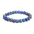 Jaspis / Regalit Imperiální mořský sediment modrý náramek elastický směsný minerál, kulička 8 mm / 16 - 17 cm