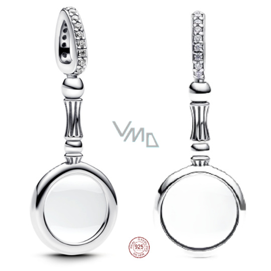 Charm Sterlingové stříbro 925 Zvětšovací oko - Láska je v detailech, přívěsek na náramek láska Charm Sterlingové stříbro 925 Zvětšovací oko - Láska je v detailech, přívěsek na náramek láska