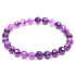 Ametyst fazet náramek elastický přírodní kámen, kulička 6 mm / 16 cm, pro děti, kámen králů a biskupů