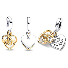 Charm Maminka - Gravírovatelný přívěsek 2v1, přívěsek na náramek rodina Charm Maminka - Gravírovatelný přívěsek 2v1, přívěsek na náramek rodina