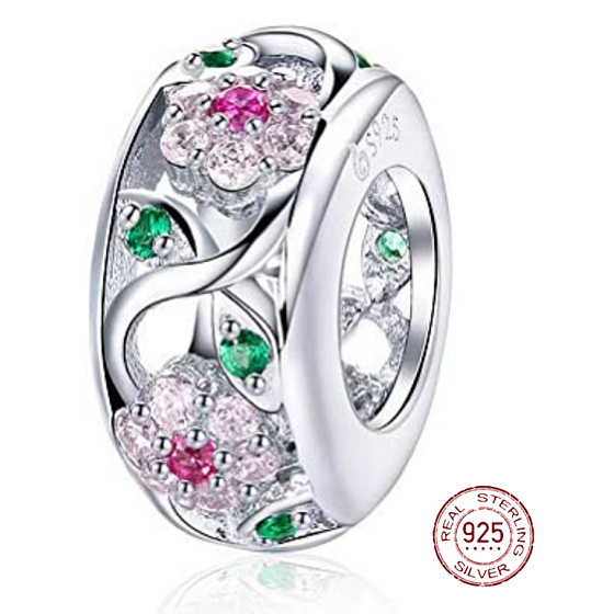 Charm Rozkvetlá příroda, korálek na náramek květina