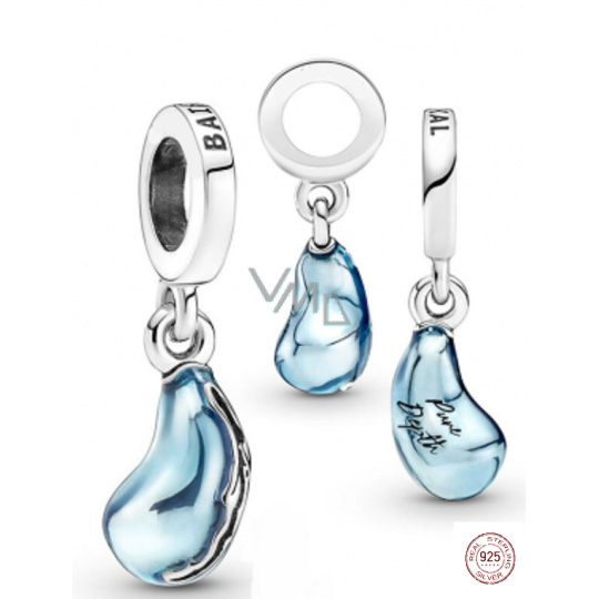 Charm Sterlingové stříbro 925 Jezero Bajkal, přívěsek na náramek cestování Charm Sterlingové stříbro 925 Jezero Bajkal, přívěsek na náramek cestování