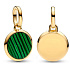 Charm Mini medailon - Malachit imitace, přívěsek na náramek symbol