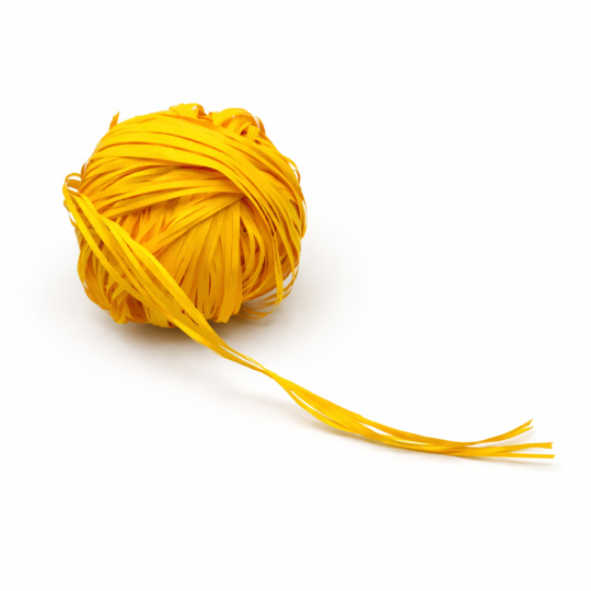 Raffia žlutá nabarvené lýko k dekoraci cca 20 g