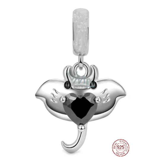 Charm Sterlingové stříbro 925 Manta, přívěsek na náramek zvíře