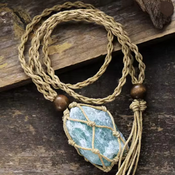 Amazonit náhrdelník – kámen mládí, naděje a nových začátků v boho stylu