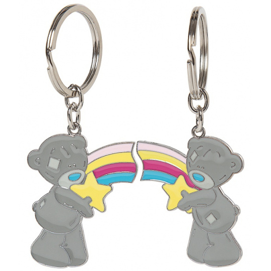 Me To You Klíčenka dvoudílná Duha a hvězdy 3,5 cm x 8 cm