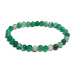 Achát zelený krajkový náramek elastický přírodní kámen, kulička 6 mm / 16 - 17 cm, symbolizuje element země