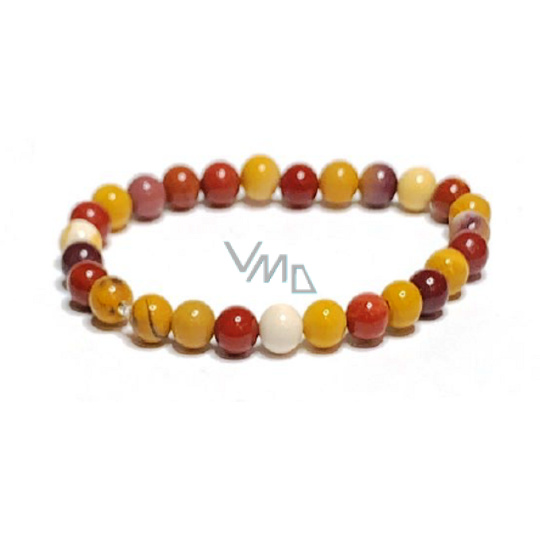 Mokait náramek elastický přírodní kámen, kulička 6 mm / 16 - 17 cm, motivační kámen Mokait náramek elastický přírodní kámen, kulička 6 mm / 16 - 17 cm, motivační kámen