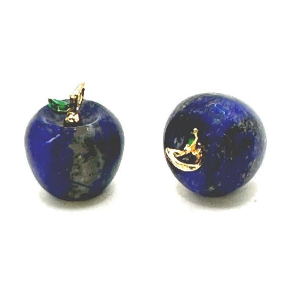 Lapis Lazuli Ametyst Jablko poznání přívěsek, přírodní kámen 2,7 x 15 mm, kámen harmonie