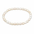 Perla bílá sladkovodní náramek elastický přírodní, perly 5–6 mm / 19 cm, symbol ženskosti, elegance a lásky
