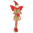 Anděl v pruhovaných punčocháčích s hvězdou 37 cm