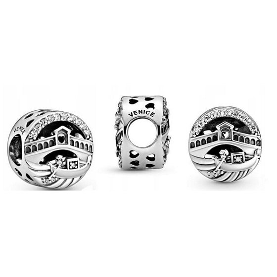 Charm Itálie, Benátky Ponte di Rialto, korálek na náramek cestování