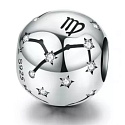 Charm Znamení zvěrokruhu Panna + zirkony, korálek na náramek 9 mm