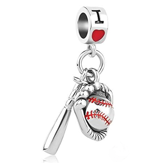 přívěsek Baseball  I Love– symbol vášně pro sport ze stříbra 925
