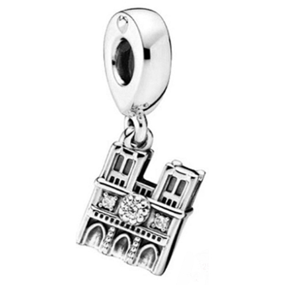 Charm Francie, Paříž - Notre Dame, přívěsek na náramek cestování