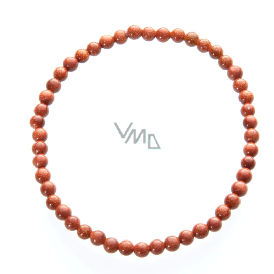 Goldstone zlatý náramek elastický 4/19 cm, kámen ambicí Goldstone zlatý náramek elastický 4/19 cm, kámen ambicí