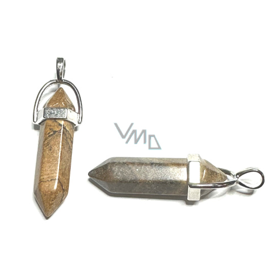 Tygří oko kyvadlo šestihran přívěsek přírodní kámen 41 x 13 mm, kámen slunce a země, přináší štěstí a bohatství Tygří oko kyvadlo šestihran přívěsek přírodní kámen 41 x 13 mm, kámen slunce a země, přináší štěstí a bohatství