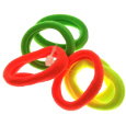 Vlasová gumička neon žlutá, zelená, oranžová 3 x 0,8 cm 6 kusů