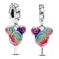 Charm Disney Mickey Mouse a Minnie Mouse, Lolly Head, přívěsek na náramek film