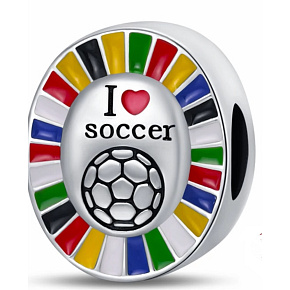 Charm Mistrovství Evropy fotbal, korálek na náramek sport