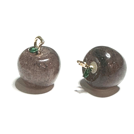 Křišťál jahodový Jablko poznání přívěsek, přírodní kámen 2,7 x 15 mm, kámen kamenů