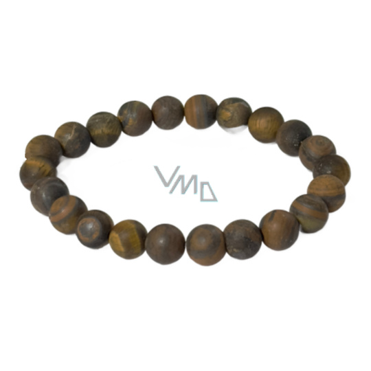 Tygří oko matný náramek elastický přírodní kámen, kulička 8 mm / 16 - 17 cm, kámen slunce a země, přináší štěstí a bohatství Tygří oko matný náramek elastický přírodní kámen, kulička 8 mm / 16 - 17 cm, kámen slunce a země, přináší štěstí a bohatství