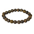 Tygří oko matný náramek elastický přírodní kámen, kulička 8 mm / 16 - 17 cm, kámen slunce a země, přináší štěstí a bohatství
