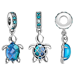 Charm Mořská želva z Murano skla, přívěsek na náramek zvíře