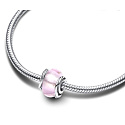 Charm Růžové Murano sklo – korálek na náramek, symbol