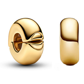 Charm Lesklý zaoblený silikonový klip, korálek na náramek láska