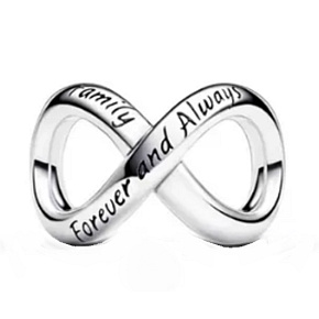 Charm Infinity nekonečno, korálek na náramek rodina