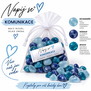 Napij se® komunikace – výměnná minerální náplň | Akvamarín, Sodalit, Apatit, 200 g