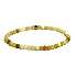 Opál žlutý náramek elastický přírodní kámen, kulička 4 mm / 16 - 17 cm, kámen štěstí