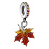 Charm Barvy podzimu - podzimní list, javorový list, přívěsek na náramek příroda