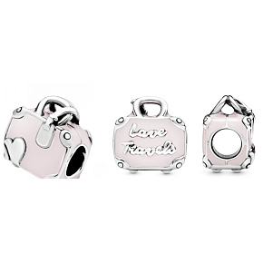 Charm Kufr pro cestovatelky, korálek na náramek cestování