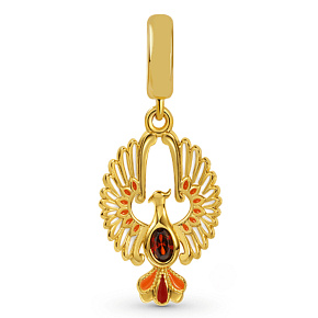 Charm Létající fénix, přívěsek na náramek zvíře