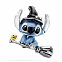 Charm Disney Lilo & Stitch – halloweenský Stitch na koštěti | přívěsek na náramek, film