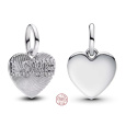 Charm Sterlingové stříbro 925 Srdce s nápisem Love, přívěsek na náramek láska