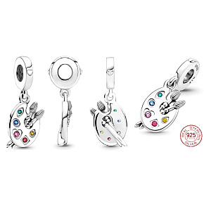 Charm Malířská paleta, přívěsek na náramek zájmy