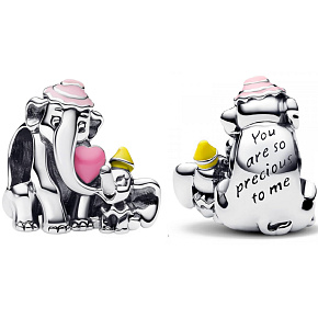 Charm Disney Dumbo a maminka, korálek na náramek, film