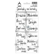 Arch Samolepky na kořenky Linky Hřebíček 11 x 23,5 cm Arch Samolepky na kořenky Linky Hřebíček 11 x 23,5 cm