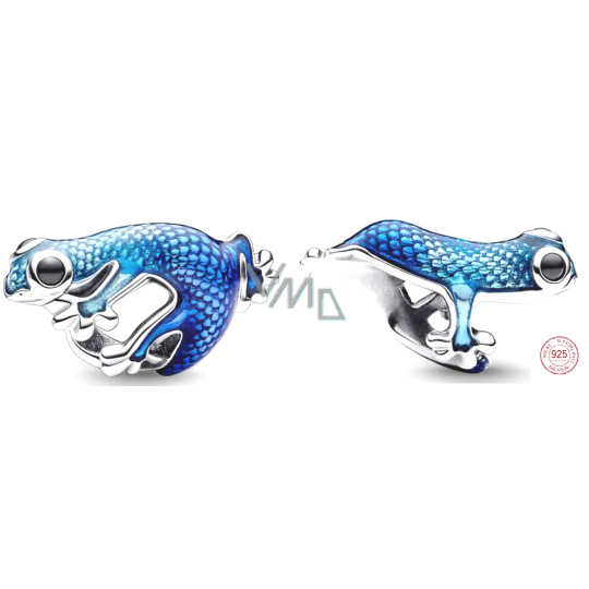 Charm Sterlingové stříbro 925 Gekon modrý, metalistický, mění barvu na teplo, korálek na náramek zvíře Charm Sterlingové stříbro 925 Gekon modrý, metalistický, mění barvu na teplo, korálek na náramek zvíře
