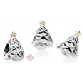 Charm Sterlingové stříbro 925 Vánoční stromeček stříbrný, korálek na náramek vánoce