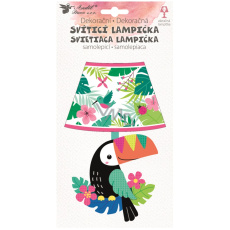 Lampička na stěnu samolepicí svítící LED tukan 19 cm Lampička na stěnu samolepicí svítící LED tukan 19 cm