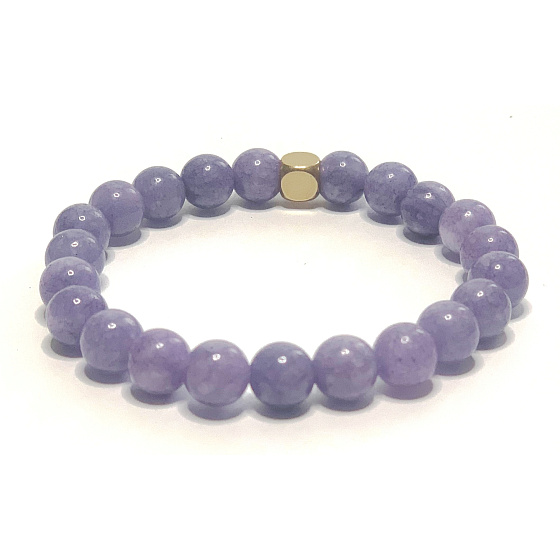 Sodalit náramek elastický přírodní kámen, kulička 8 mm / 16 - 17 cm, kámen komunikace